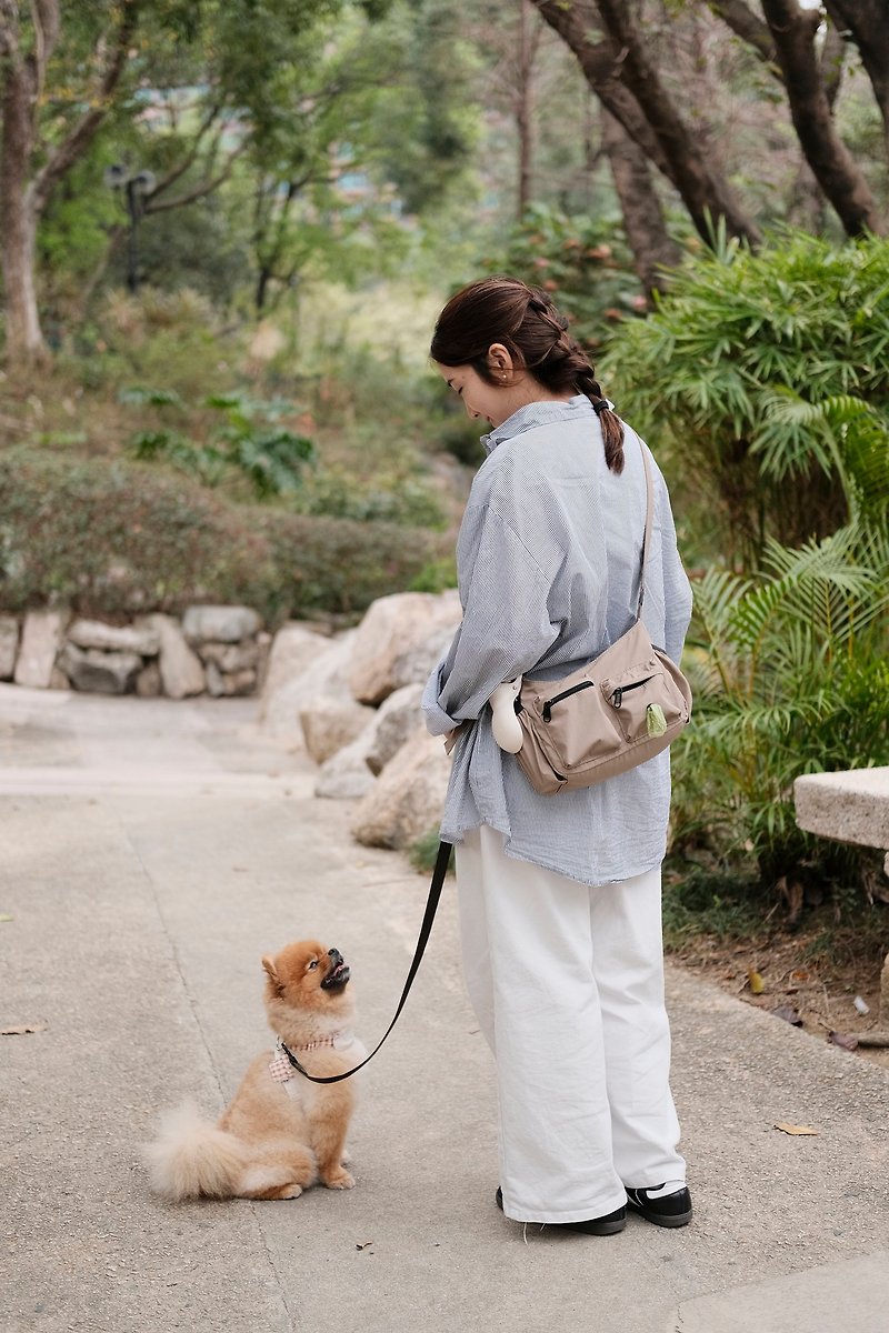 MONGSTER WALK BAG dog walking bag - Khaki - Pet Carriers - Nylon Khaki
