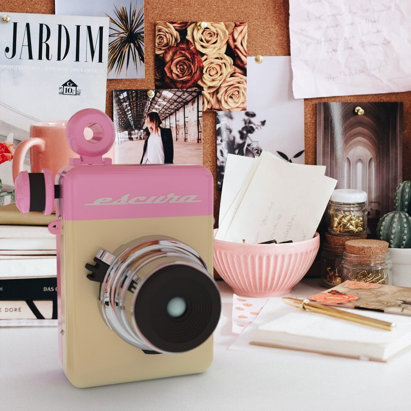 Full Manual Polaroid Camera [Pink] - Cameras - Plastic Pink