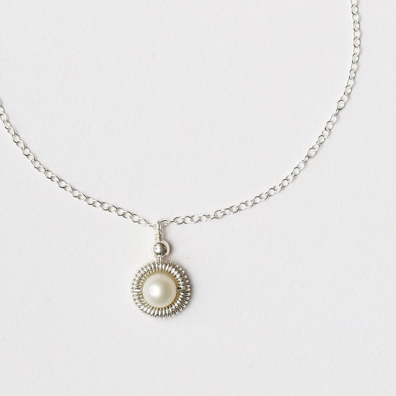 Collect memories. Fruit Pick | Pearl Sterling Silver Necklace - Necklaces - Sterling Silver White
