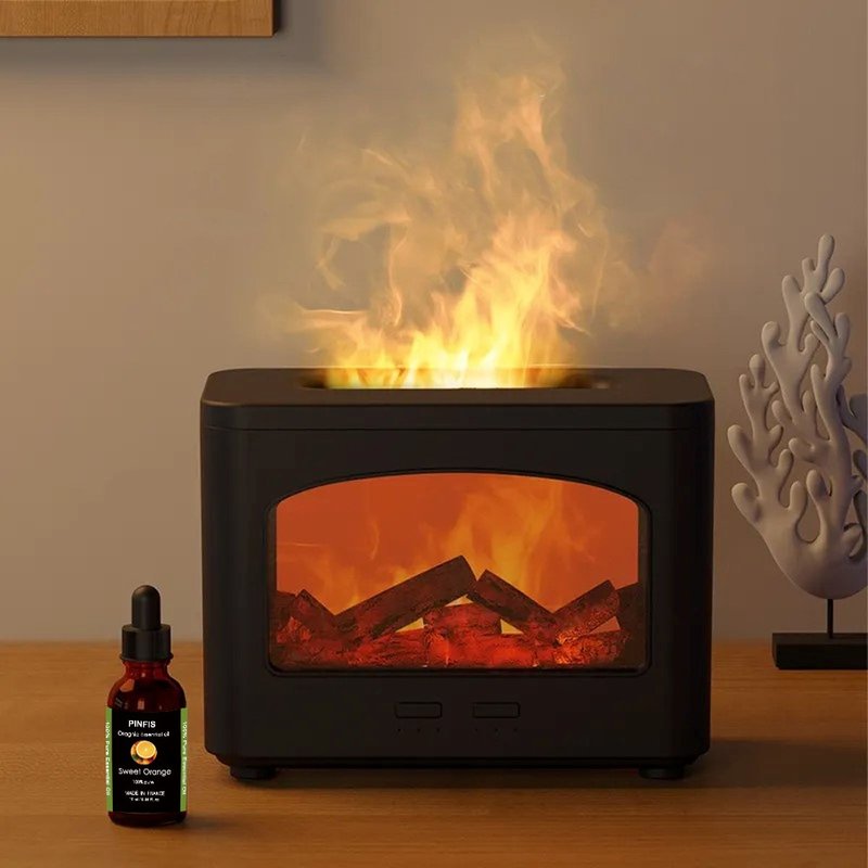【品菲特PINFIS】火爐香氛機(贈天然精油2瓶 甜橙+茶樹) - 香氛/精油/擴香 - 塑膠 黑色