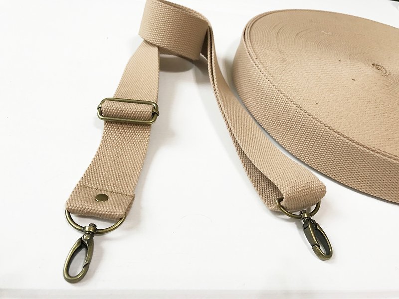 Handmade strap with cotton woven strap backpack back strap strap - อื่นๆ - ผ้าฝ้าย/ผ้าลินิน สีส้ม