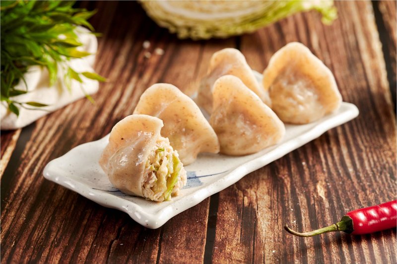 【123 Dumplings】Meat skin cabbage and pork dumplings - อาหารคาวทานเล่น - อาหารสด 