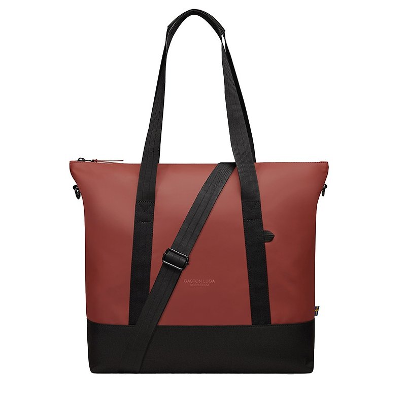 Gaston Luga Dash Shopper Shopping Waterproof Tote Bag - Retro Orange [Ready Stock] - Handbags & Totes - Other Materials Orange