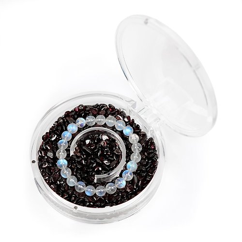 正佳珠寶 Gemsrich Jewelry 【正佳珠寶】石榴石 消磁淨化水晶圓盒 水晶消磁盒