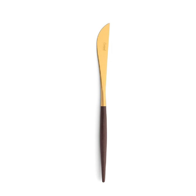 葡萄牙 Cutipol  GOA 棕金  22CM 主餐刀 - 刀叉/湯匙/餐具組 - 不鏽鋼 咖啡色