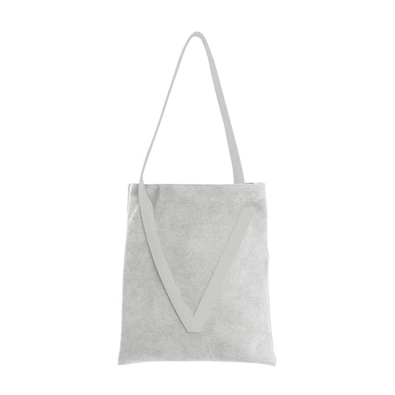 【Classic】V bag classic grey - Messenger Bags & Sling Bags - Other Man-Made Fibers Gray