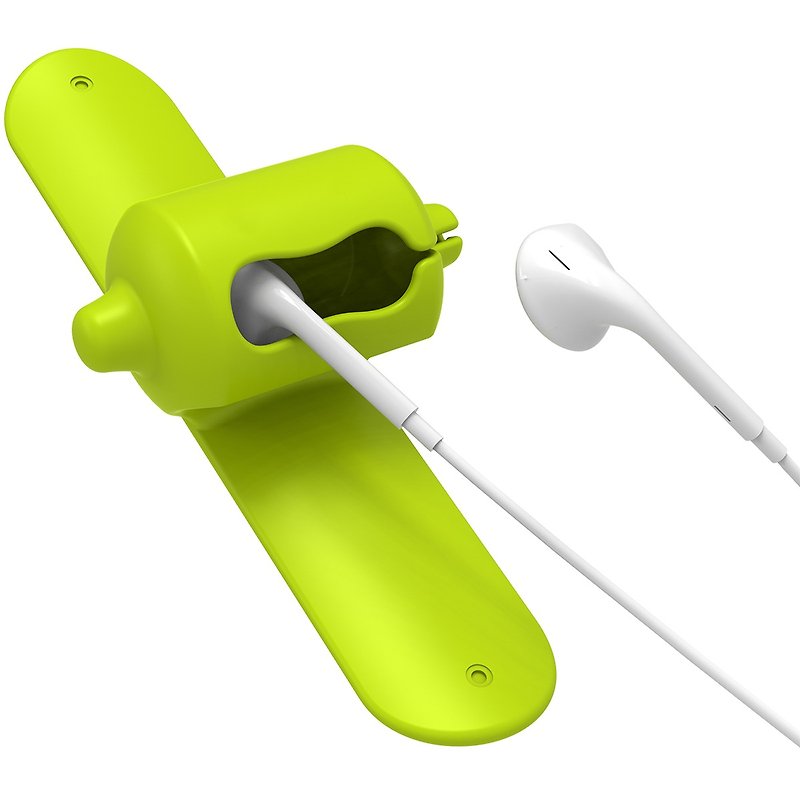 Snappy 2.0 Headphone Storage Cord Reel - Lime Green - Headphones & Earbuds - Silicone Green