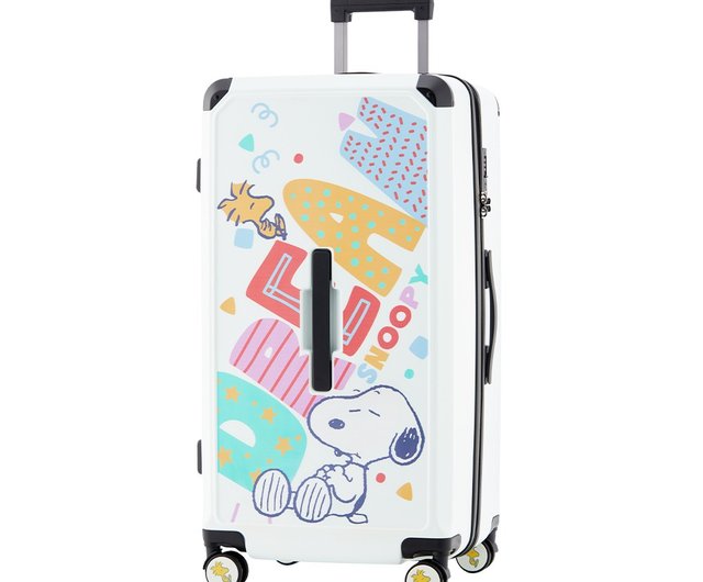 【新品】SNOOPY スヌーピー キャリーケース スーツケース 白 新品】SNOOPY スヌーピー キャリーケース スーツケース 白