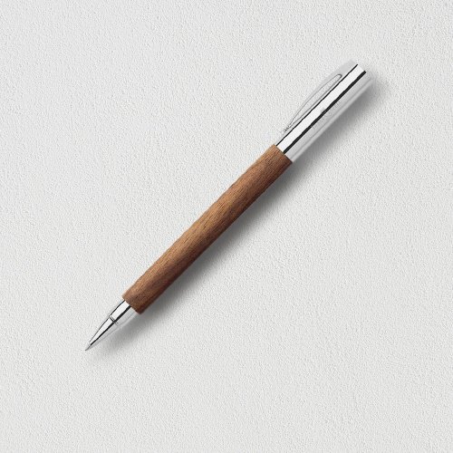 文聚 【Faber-Castell】成吉思汗AMBITION胡桃木鋼珠筆 免費刻字