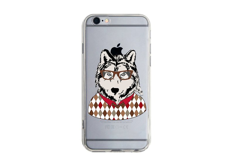 Glasses puppy - Samsung S5 S6 S7 note4 note5 iPhone 5 5s 6 6s 6 plus 7 7 plus ASUS HTC m9 Sony LG G4 G5 v10 phone shell mobile phone sets phone shell phone case - เคส/ซองมือถือ - พลาสติก 