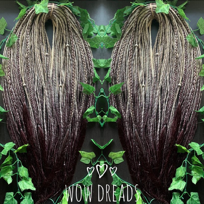 Set  Dreads Ombre Synthetic - 髮夾/髮圈 - 其他人造纖維 金色