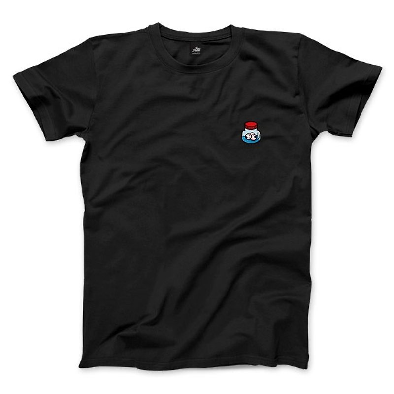 Eye Drops-Black-Unisex T-shirt - เสื้อยืดผู้ชาย - ผ้าฝ้าย/ผ้าลินิน สีดำ
