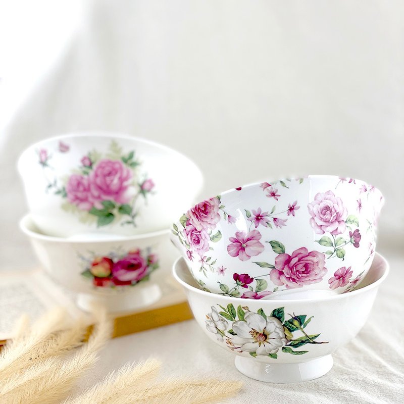 Bone china 6 inch small bowl - ถ้วยชาม - เครื่องลายคราม หลากหลายสี