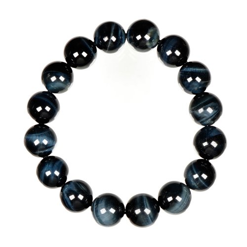 正佳珠寶 Gemsrich Jewelry 【正佳珠寶】藍虎眼石 閃電藍眼 12mm 藍虎眼手珠