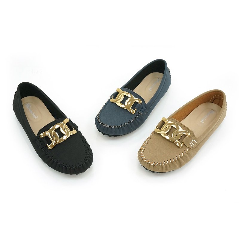 Lazy shoes MIT plus size fashionable and versatile beanie shoes TG53046 - รองเท้าบัลเลต์ - วัสดุอื่นๆ 