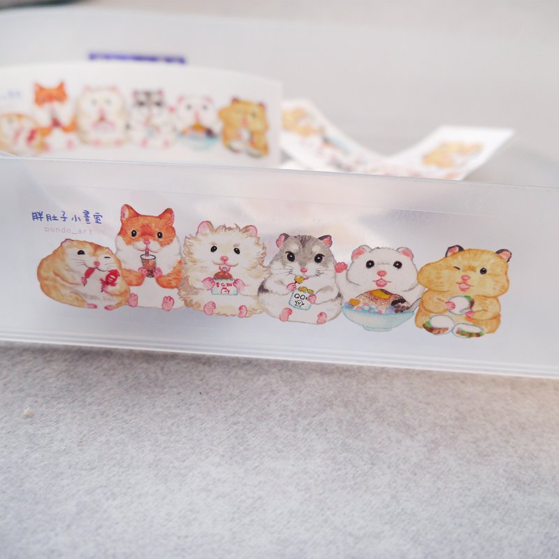 Night Market Mouse-Transparent Waterproof Sticker - Stickers - Plastic 