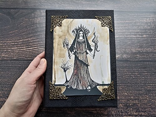 junkjournals Practical magic book of shadows New witch spell book Old grimoire Hekate journal