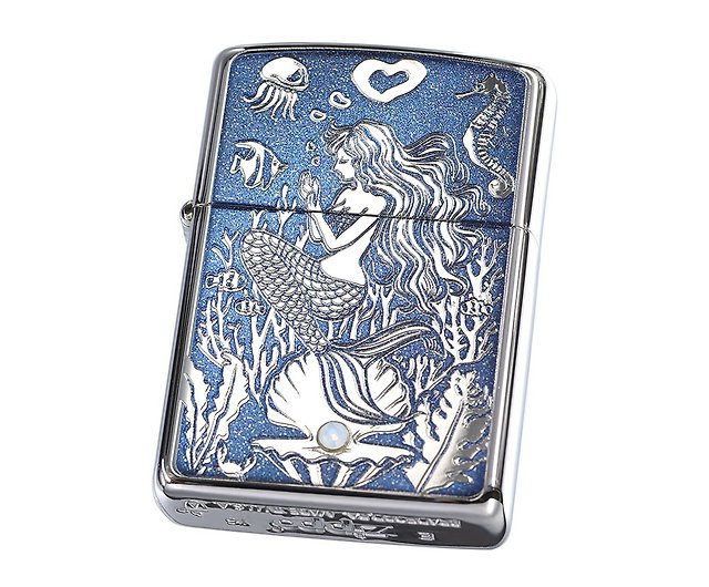 ZIPPO Official Flagship Store] Undersea Pearl Mermaid (Thick 