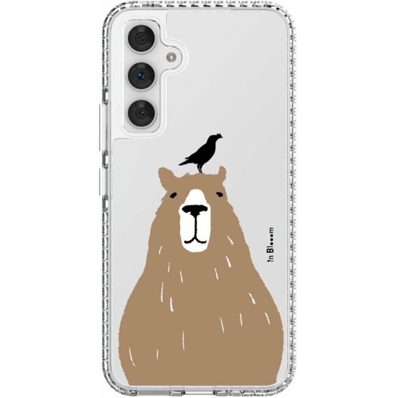 【預購】三星手機殼/Samsung Galaxy A54/印花動物園/水豚與八哥 - 手機殼/手機套 - 其他材質 透明