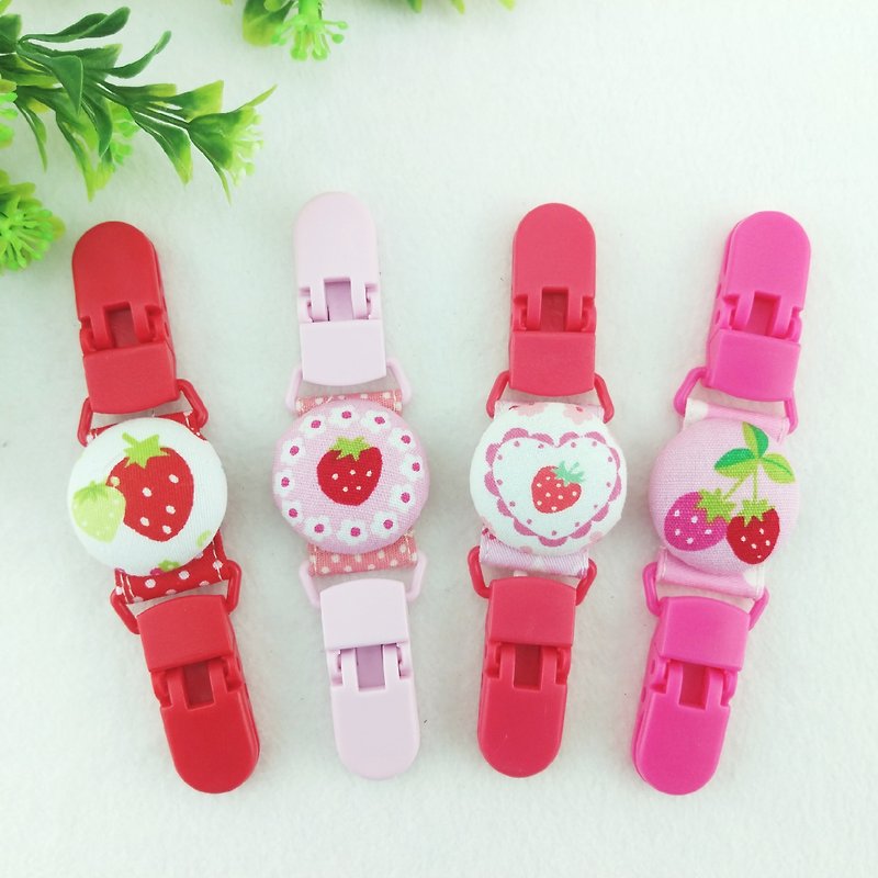 Strawberry Garden-4 models are available. Handkerchief holder - Bibs - Cotton & Hemp Red