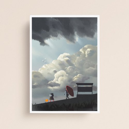無謂君nothingwejun 雨後傍晚 | 手機桌布明信片