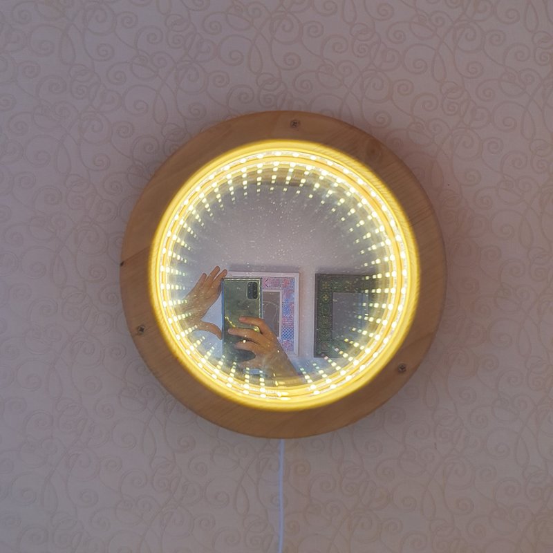 Wood round lamp - 燈具/燈飾 - 木頭 