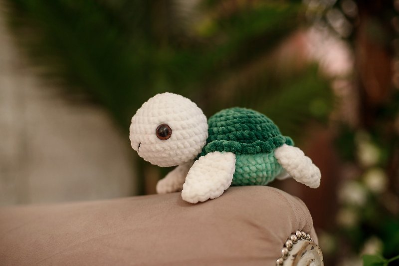 Crochet sea turtle, turtle plush, crochet turtle plush, kawaii turtle - Kids' Toys - Other Materials Green