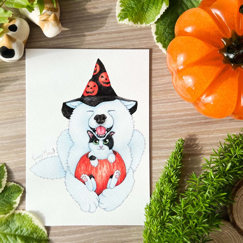 【貓瘋子】明信片(123) - 卡片/明信片 - 紙 多色