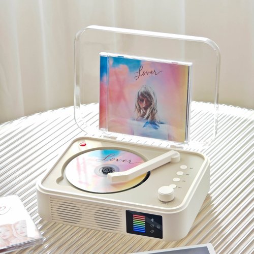 iw音蔚【新一代CD播放體驗館】 高音質 CD播放器 Sony機芯 雙向藍芽 (暖白/粉色/藍色)