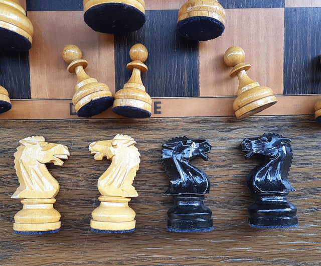 Vintage 1970's Soviet Grandmaster Chess on sale Set & Board