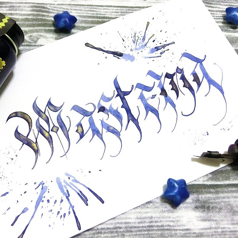[Hand Ink] Devil Series─Mostima - Other Writing Utensils - Other Materials Blue