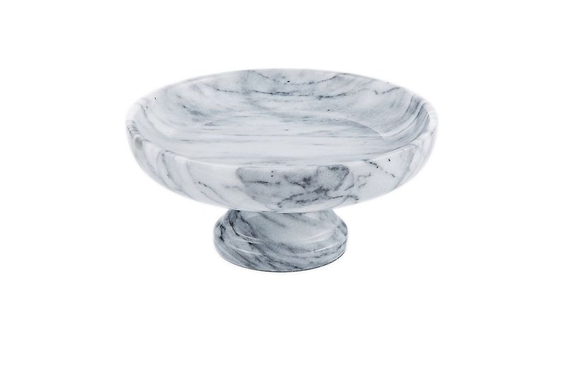 Natural Marble Fruit Bowl Fruit Bowl - Small Plates & Saucers - Stone White
