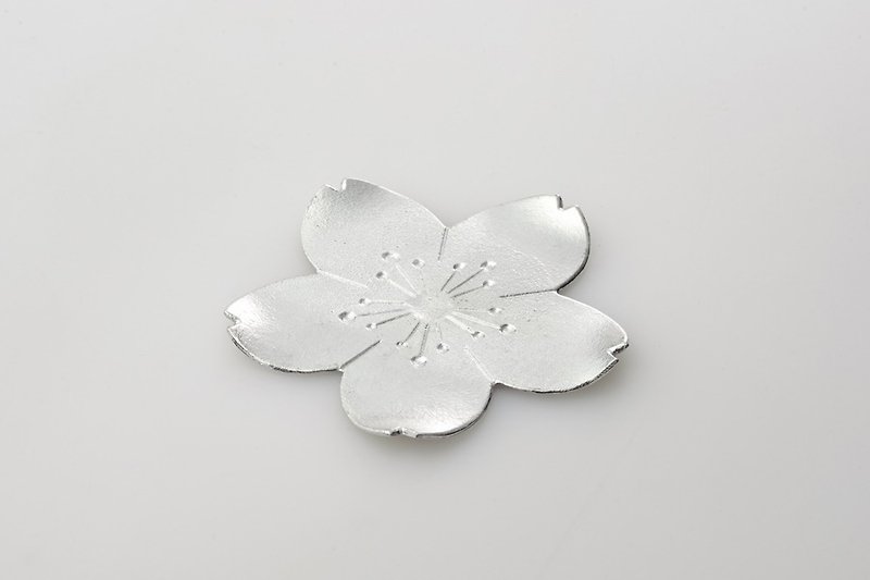 桜のレセプタクル - コースター - 金属 シルバー