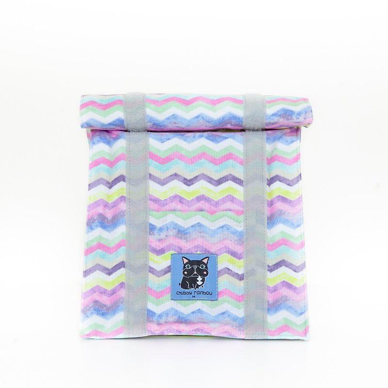 Wavy color marble texture cold insulation bag - ถุงใส่กระติกนำ้ - ผ้าฝ้าย/ผ้าลินิน สีเทา