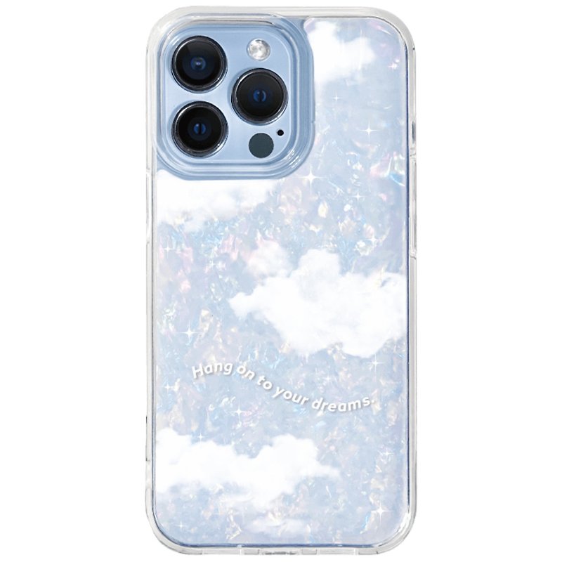 Dreaming in Wonderland – Daydream Cloud style iPhone 14 13 pro max anti-fall phone case - Phone Cases - Shell Transparent