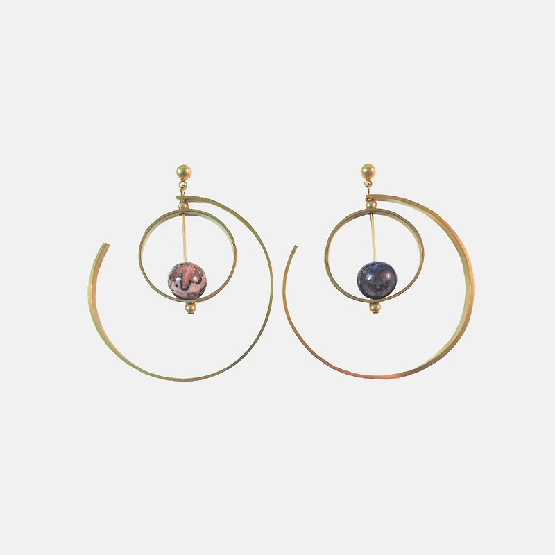 Orbit Earrings - Earrings & Clip-ons - Gemstone Gold