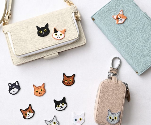 刺繍 ワッペン 単品 【 猫 犬 その他 】 シール&アイロン両用 アニマル ペット 2匹目 A258I - ショップ かもめ工房  パーツ/クラフト道具 - Pinkoi