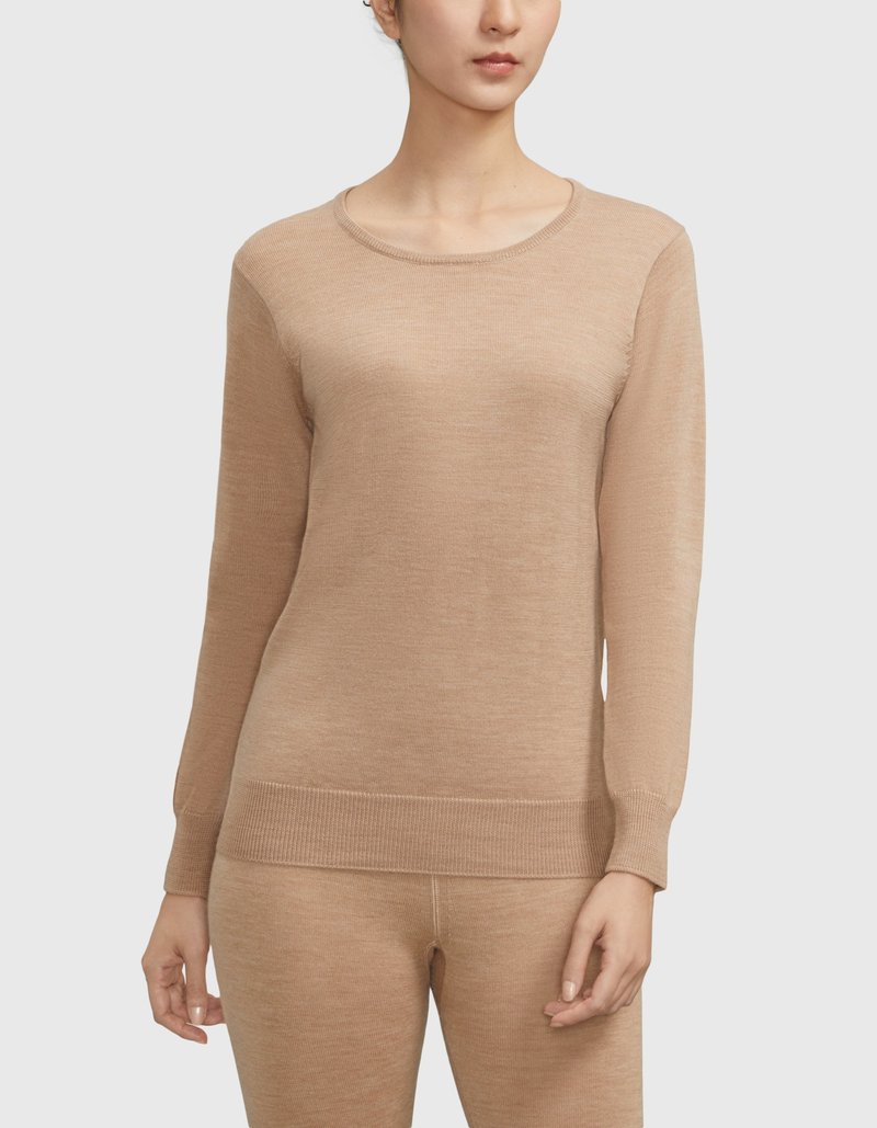 Cherish Wool - Women's Heavyweight Crew Neck Long Sleeve - สเวตเตอร์ผู้หญิง - ขนแกะ 