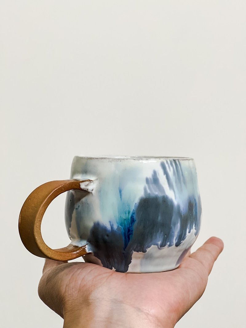 ดินเผา แก้วมัค/แก้วกาแฟ - Oil painting mug