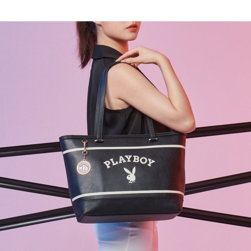 PLAYBOY - 托特包 Emblem系列 - 黑色 - 公事包 - 其他材質 黑色