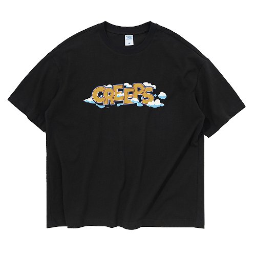 Creeps Store 【CREEPS-STORE】Creeps Cloud 寬鬆重磅印花T恤 210g