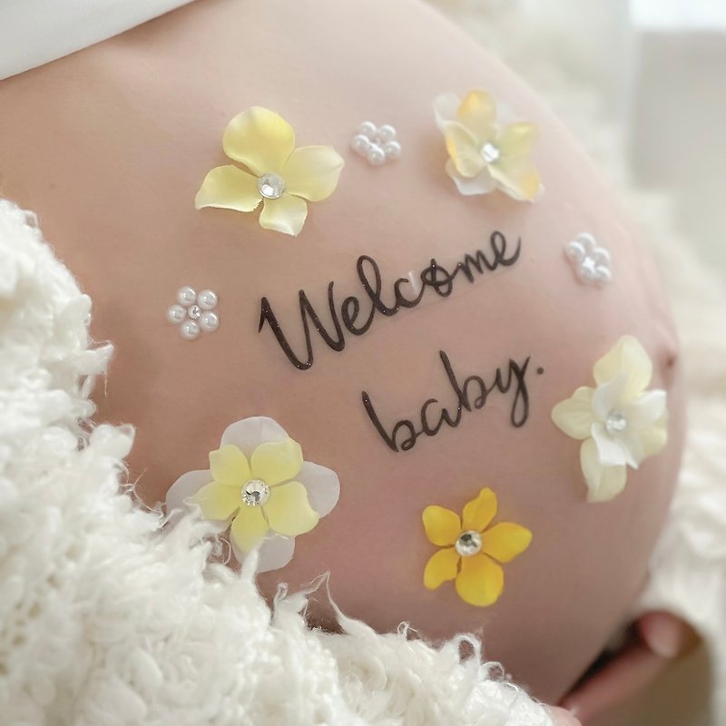 m10 Maternity Photo Repeatable Sticker Pregnancy Birth Welcome Baby Maternity Commemorative Photo - Baby Gift Sets - Polyester Multicolor