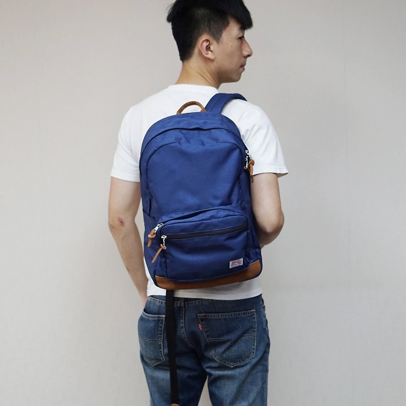 Argali Ferret Backpack NAVY - กระเป๋าเป้สะพายหลัง - กระดาษ สีน้ำเงิน