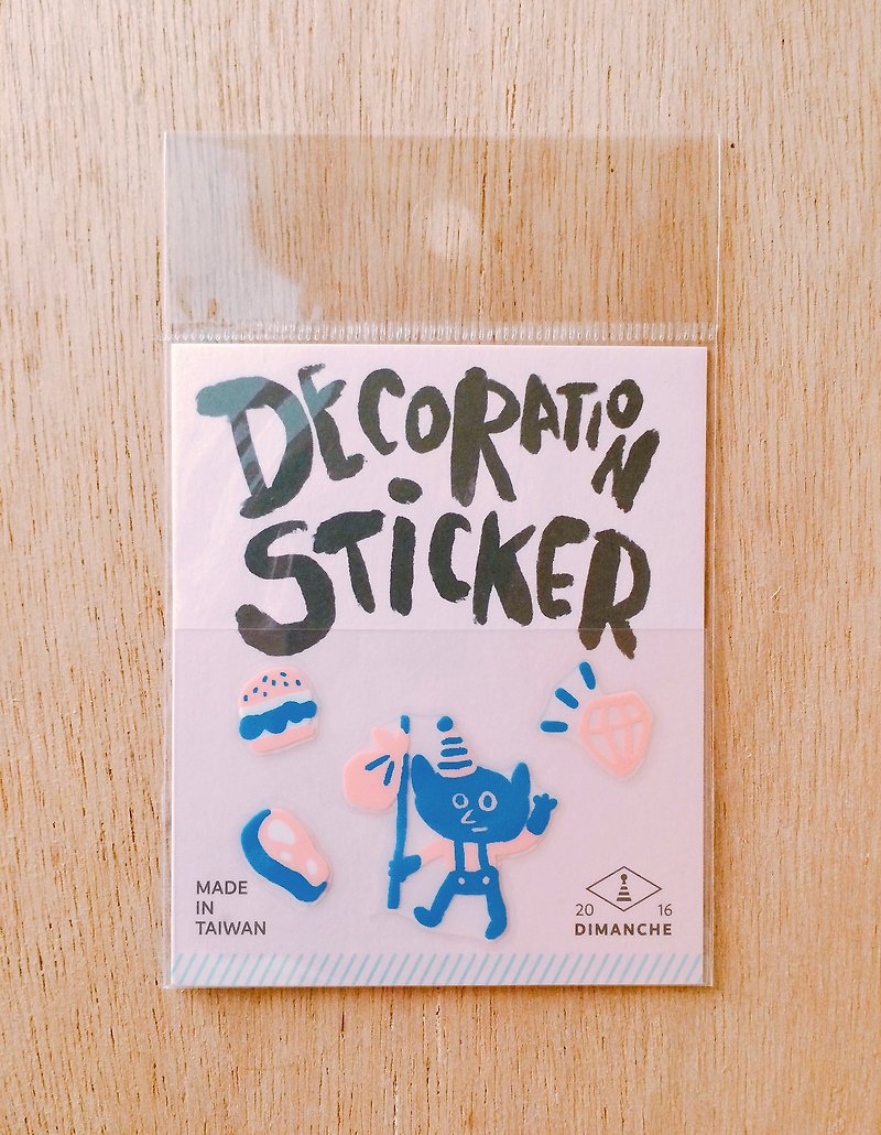 Dimeng Qi Decoration Stickers-Elf/Bye - Stickers - Paper Multicolor