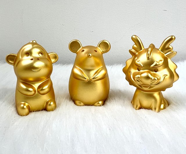 Brass Twelve Chinese Zodiac Animal Figurines 