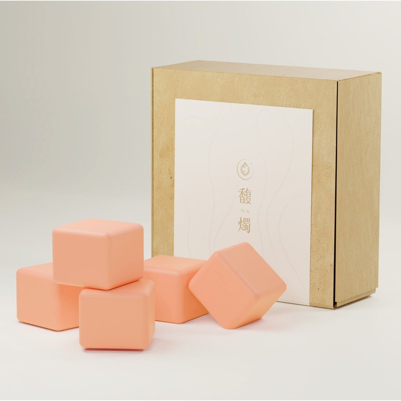 Submerged Smoke | Frankincense and Cedar Fragrance Melted Wax Block | Woody tone for meditation - น้ำหอม - ขี้ผึ้ง สีส้ม