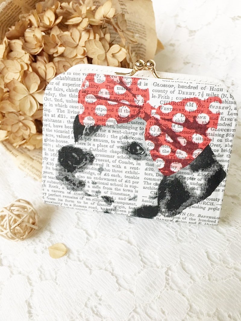 Handmade Gifts new "big mouth gold purse" Dalmatian / Valentine's Day birthday gift exchange - Coin Purses - Genuine Leather 