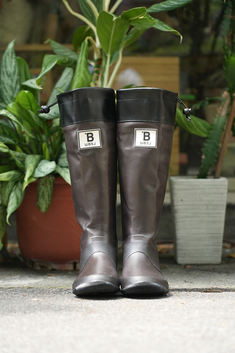 【現貨熱賣】WBSJ 日本野鳥協會雨鞋 限定色 (深棕色) 音樂季 - 雨鞋/防水鞋 - 橡膠 