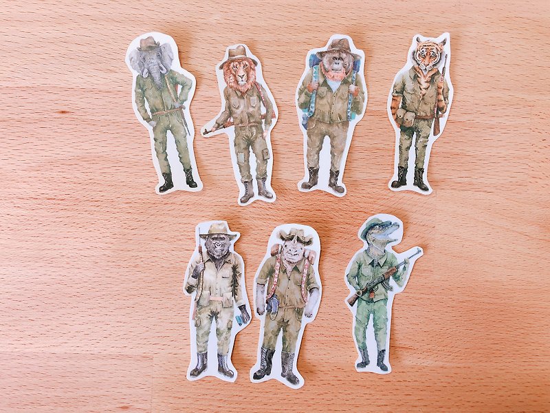 Forest Guard Stickers Animal Stickers (7 in) - Stickers - Paper Multicolor