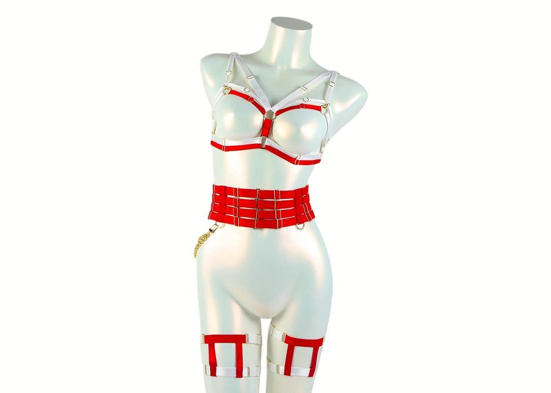 Inari Harness Set white and red - 其他 - 其他材質 白色